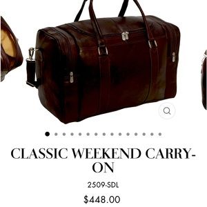 Piel Leather - Weekend Carry On - Chocolate
20” x13”  Originally $448